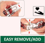 Two point two five millimeter dog prong collar extension links close up