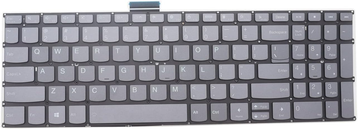 Xiixtoo replacement backlit laptop keyboard front view with US layout