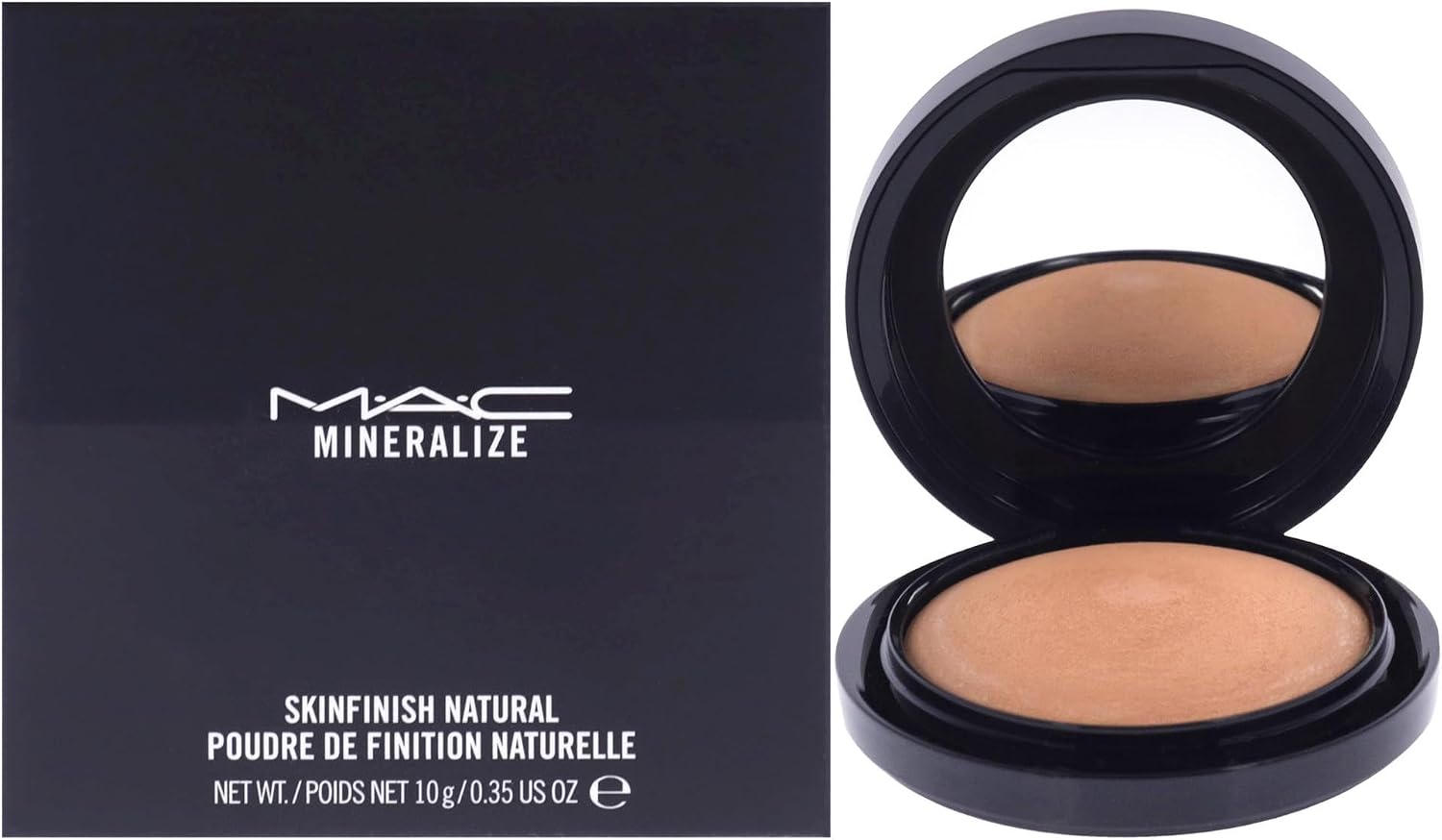 MAC Mineralize Skinfinish Natural Medium Tan powder front view compact packaging
