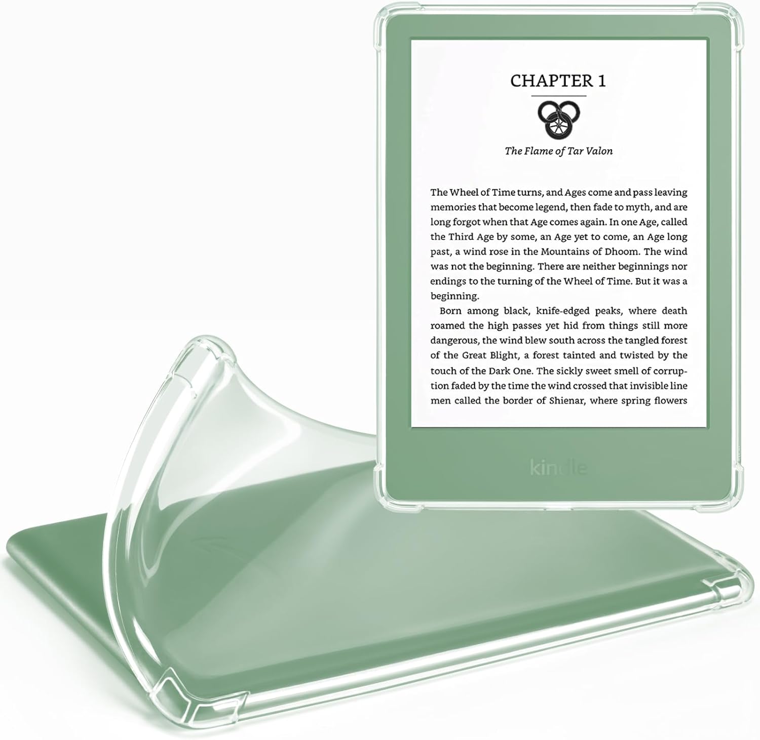 CoBak clear TPU case for Kindle 11th Gen front view