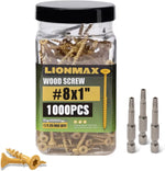 LIONMAX Wood Screws 1 Inch, Deck Screws #8 x 1, 500 PCS, Rust Resistant, Epoxy Coated, Exterior Wood Screw, Outdoor Decking Screws, Torx/Star Drive Head, T25 Star Bit Included, Tan - Image 12