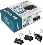 Binder Clips - 48 Small Binder Clips, 0.75 Inch Black Paper Clamps, File Clip for Home, Office and School Supplies - Image 12