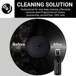Opula silicone label protector attached to a vinyl LP