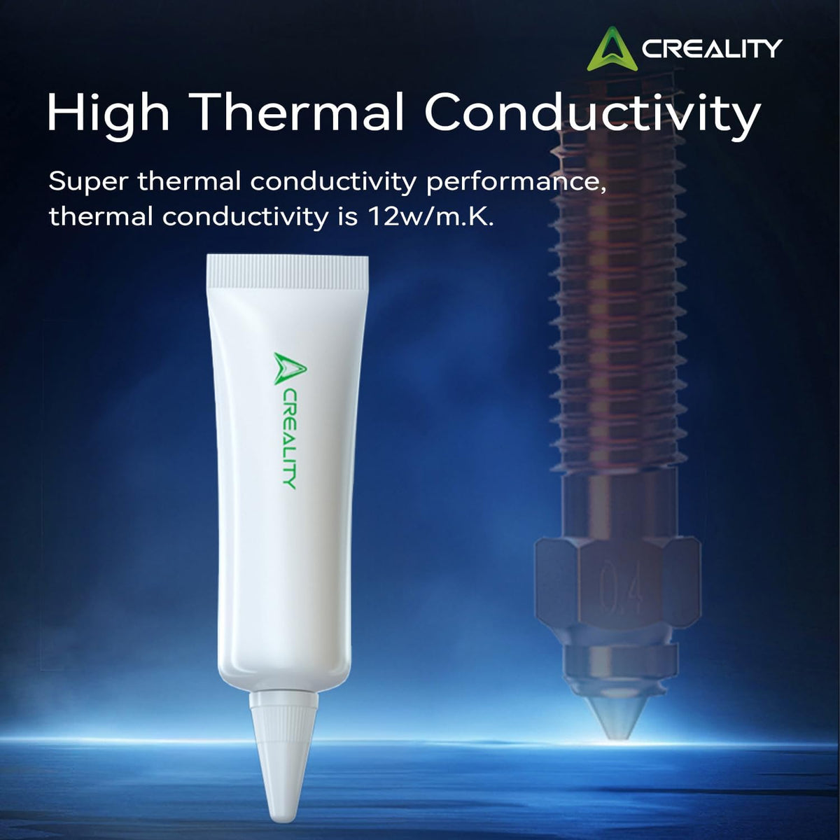 Close up of Creality thermal paste consistency and texture
