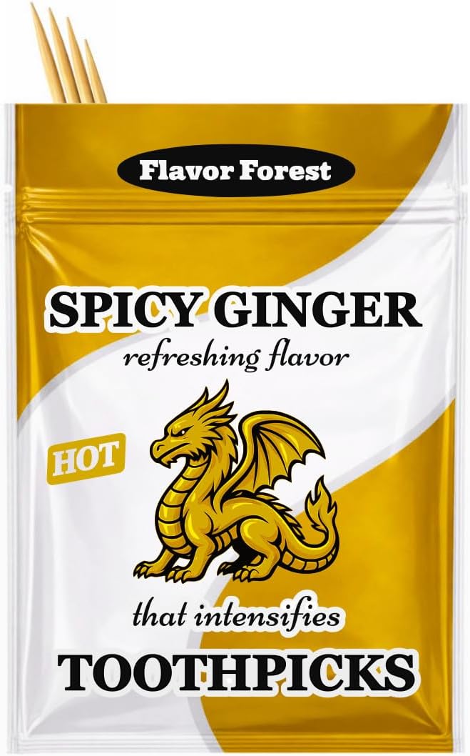 Spicy Ginger Flavored Cinnamon Toothpicks - 100ct - Image 1