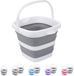 Craftend Collapsible Bucket 5L front view foldable cleaning pail.