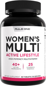 Rule 1 Proteins Women's Multi front view packaging container