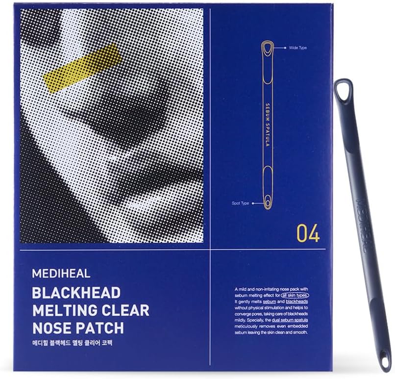 Mediheal Blackhead Melting Clear Nose Patch front packaging view for professional pore treatment.