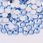 3000 Pieces SS12 3mm Flatback Rhinestones Clear Glass Round Gems Crystals for Nail Art DIY Crafts Clothes Shoes Bags Purple - Image 12