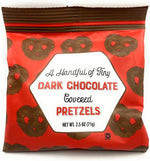 Tiny Handful Dark Chocolate Covered Pretzels, Snacking Food Dessert Treat 2.5 oz/71g - (Pack of 3) - Image 2
