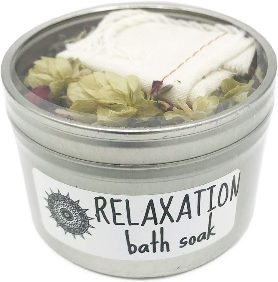 Relaxation Herbal Bath Soak - Tub Tea - Rose Lavender Hops - Image 1