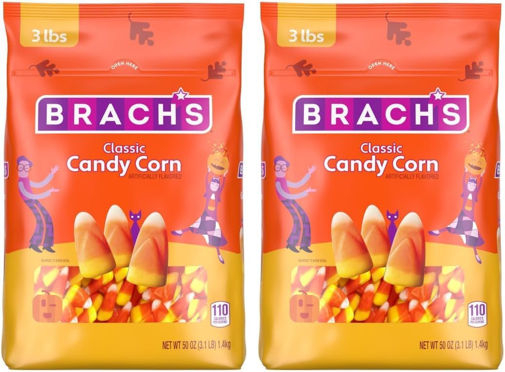 Authentic USA imported Brach's candy corn bag label