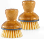 Full Circle Bubbly Palm Brush - Family Safe, Formaldehyde-Free - Ergonomic Palm Scrubber with Handle for Kitchen Cleaning, Dish Scrub Brush for Nonstick, Cast Iron & Sink, White - Image 13