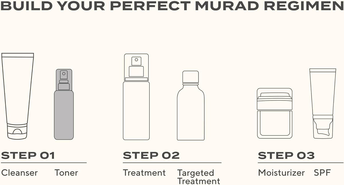 Murad Clarifying Toner cotton pad application