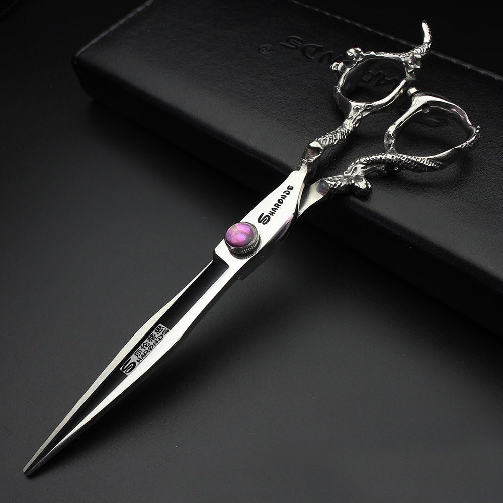 7" 7.5" 8"9" Professional Hairdressing Scissors Barber Salon Hair Cutting Dragon Shears (Large). (7 inch-A) - Image 2