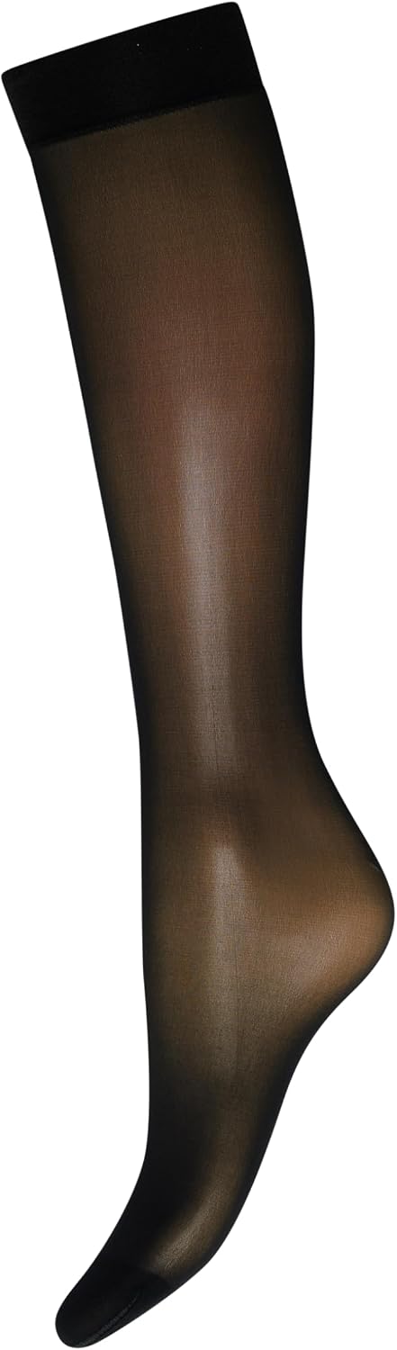 Wolford women sheer knee-highs stretch fabric detail