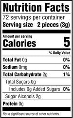 Eclipse winterfrost chewing gum individual eighteen piece package packaging details