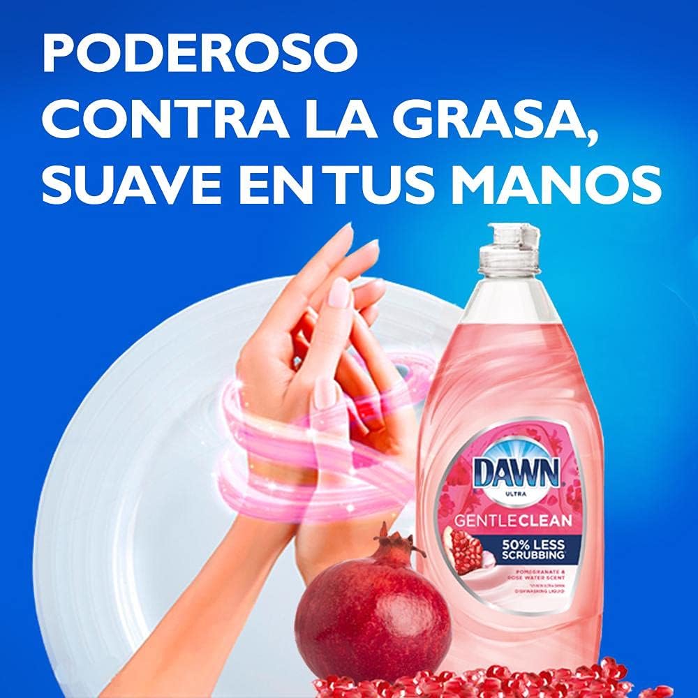 Dawn Gentle Clean liquid texture and pink formulation preview