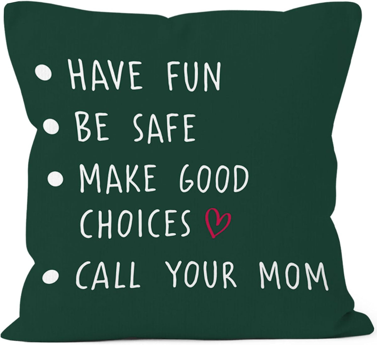 Funny Text Your Mom Throw Pillow Covers 18x18, College Dorm Room Classroom Decorative Square Pillow Cases, Have Fun Go to Class Decor Pillowcases, Back to School Gifts - Image 10
