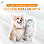 Authentic imported USA pet eye drops bottle showing volume measurements.