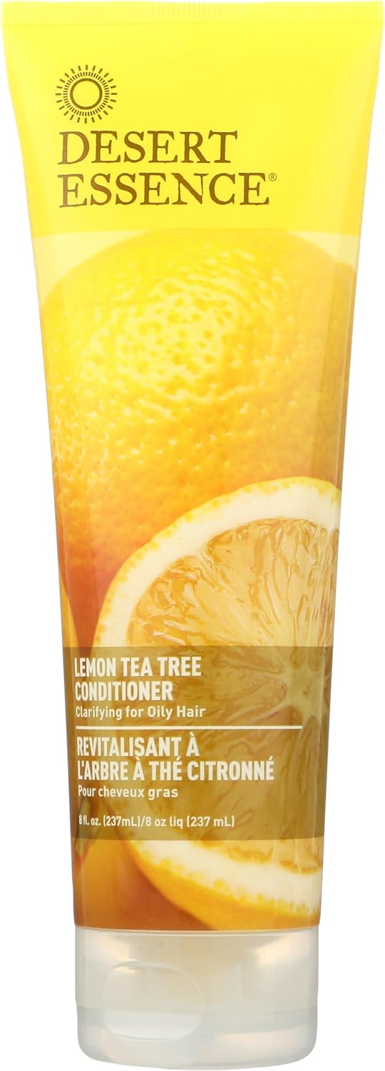 Desert Essence Lemon Tea Tree Conditioner front view bottle