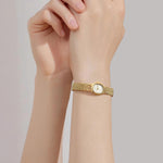 BERNY Vintage Gold Watch for Women, Small Oval Quartz Wrist Watch with Tool | 3ATM Waterproof, Dainty Ladies' Bracelet Style, Japanese Quartz Movement, Great Gift for Her, Resizing Tool Included - Image 9
