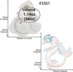 FUNSHOWCASE Sea Serpent mold showing translucent flexible silicone material
