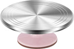 Kootek Aluminum Cake Stand Turntable for Party, Base Giratoria Para Pastele | Heavy-Duty, Smooth Rotation, Non-slip, 12" Cake Spinner for Decorating Display, Baking Supplies Tools for Beginner & Pros - Image 10