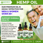 Authentic USA imported Nature's Beneficials hemp supplement bottle
