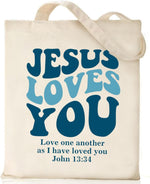 Canvas Christian Tote Bags Bible Faith Friend Birthday Gifts Graphic Totes Sunday Church Bag - Image 14