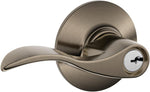 Schlage accent keyed entry door handle front view security hardware