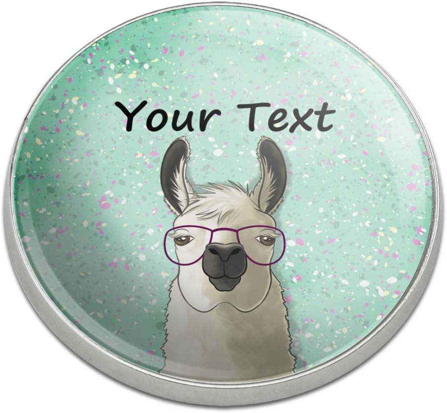 Graphics And More custom hip llama golf ball marker front view