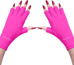 MelodySusie Premium Fingerless Protection UV Gloves for Gel Manicures - Image 13