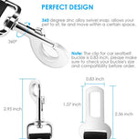 Adjustable dog car seat belt leash with 360 degree swivel
