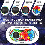 Handheld demonstration of the compact anxiety relief desk toy being used for focus