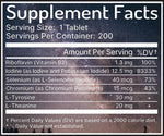 Zen Haus iodine 12.5 mg tablets supplement facts label showing ingredients and selenium