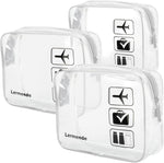 Lermende Clear Toiletry Bag TSA Approved Quart Size Travel Carry On - 2Pcs - Image 10