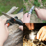 Sharpal 6-in-1 multi-tool showing fire starter rod