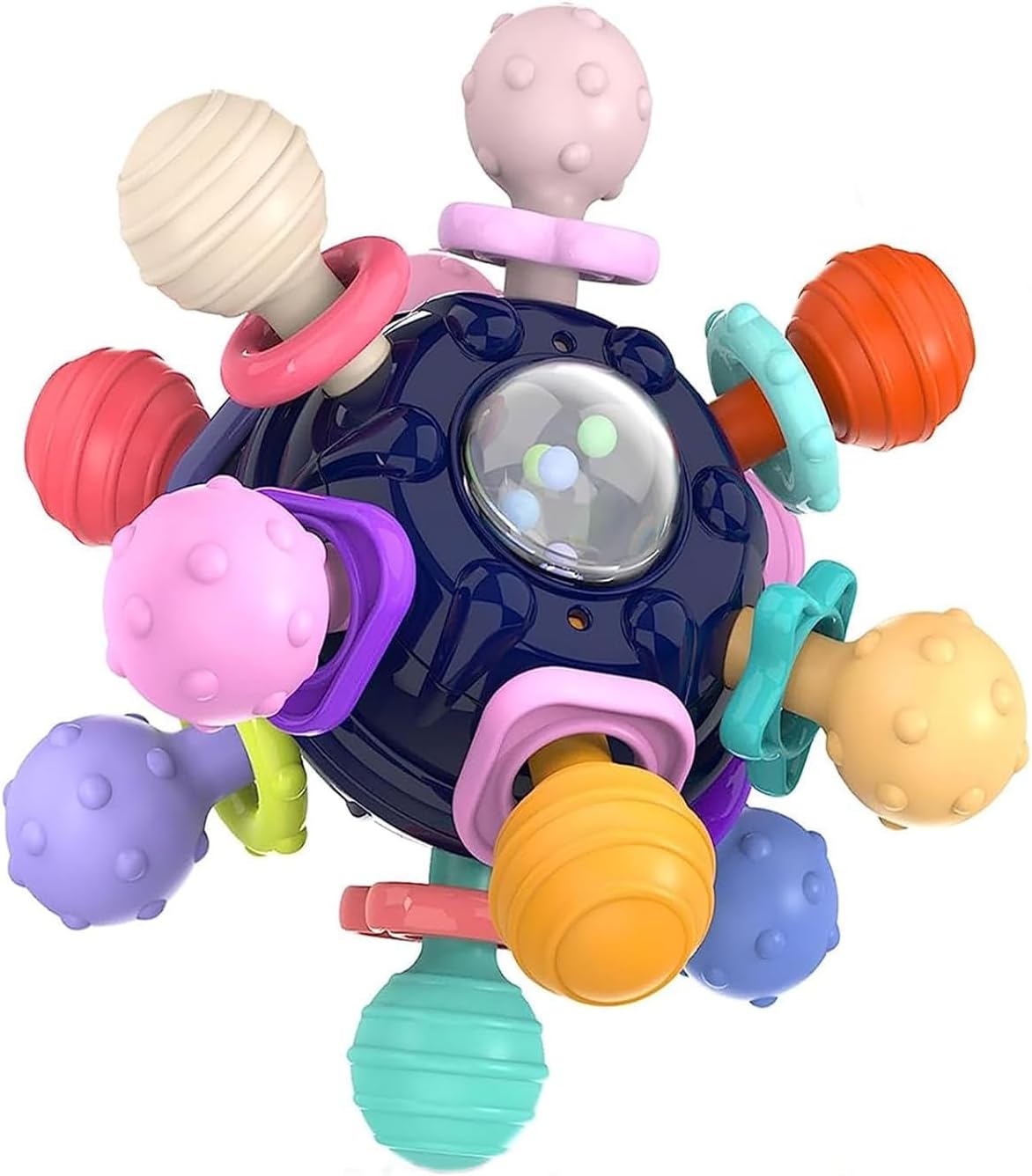 Tohibee baby Montessori sensory teether ball front view infant toy