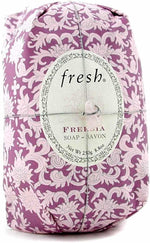Fresh Freesia Oval Soap 8.8 Ounce front packaging with wire and stone detail