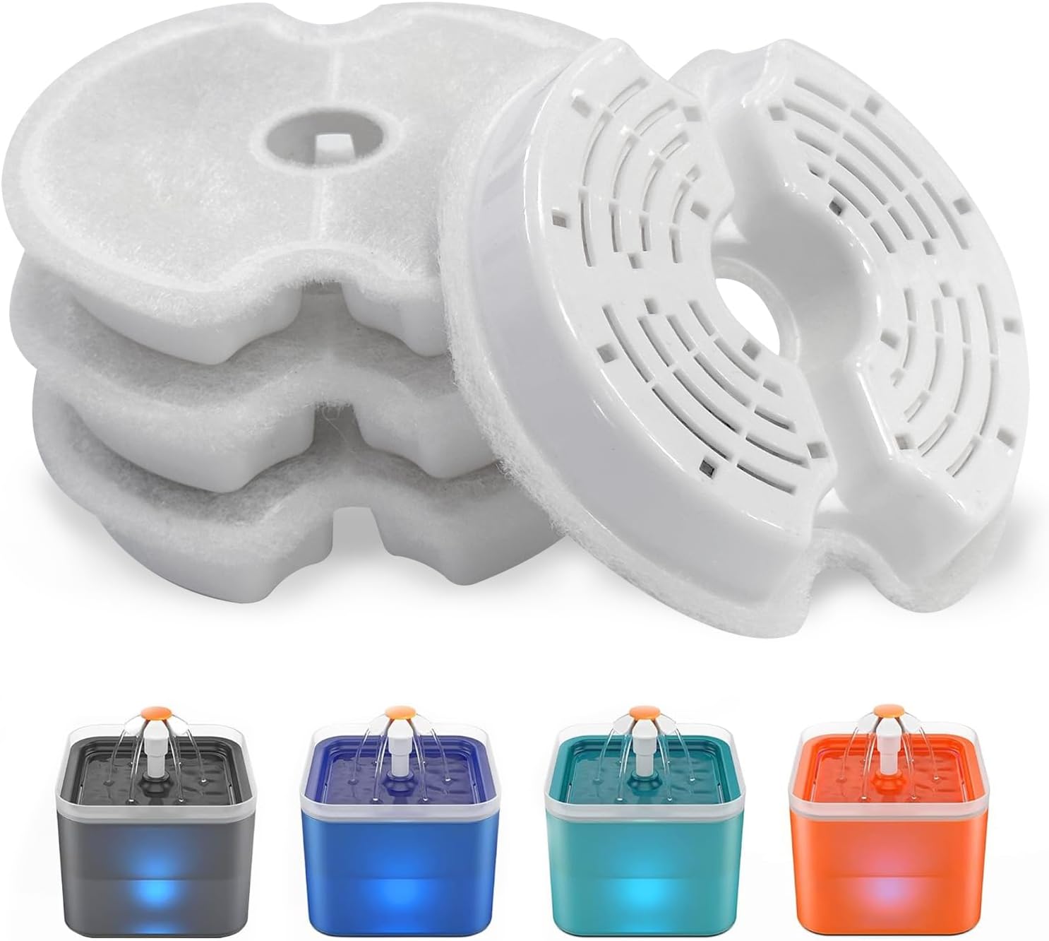 PewinGo cat water fountain filter front view packaging