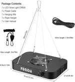 FECiDA 600W Equivalent Grow Light, 65W True Power, 0-100% Dimmable | Full Spectrum LED Grow Lights for Indoor Plants, Seed Starting, Seedlings for New Grower, Daisy Chain, Quiet Cooling Fan - Image 9