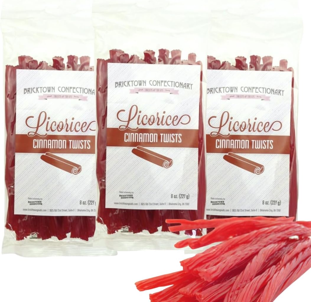 Soft and chewy old fashioned green apple licorice treats on a clean background