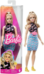 Barbie Fashionistas Doll #198, Petite with Curly Black Hair, Retro Floral Clothes & Accessories Including Platform Sandals & Earrings - Image 9