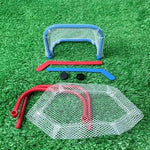 Portable miniature ice hockey game for office desk entertainment