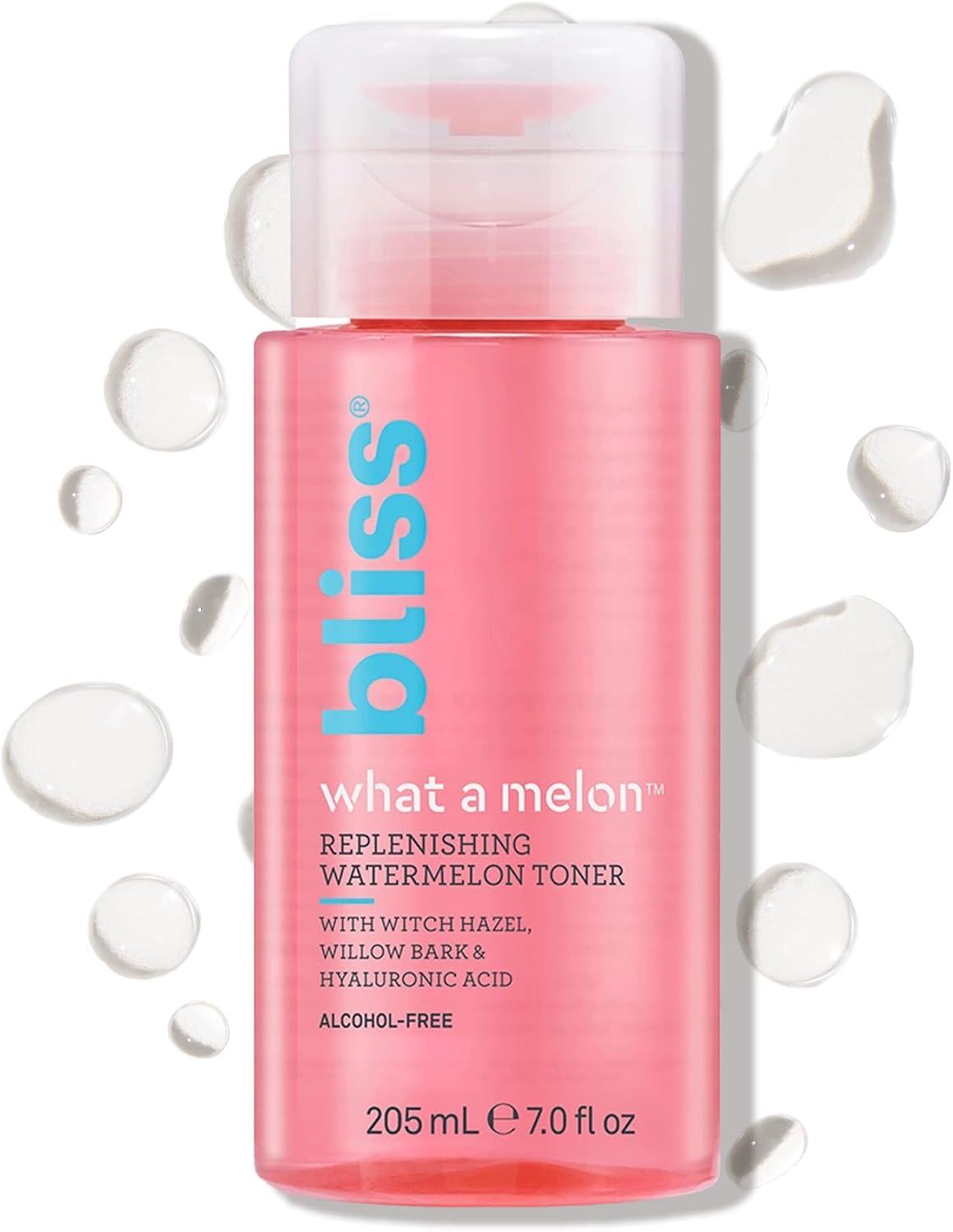 Bliss What a Melon Replenishing Watermelon Hyaluronic Acid Toner bottle front view
