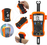 BTMETER BT-39K digital multimeter with protective orange rubber holster
