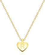 Unique Personalized Gifts for Her, Initial Necklaces for Women, Letter Double Side Engraved Disc/Heart Pendant Necklace, Minimalism Style Jewelry for Everyday Wear - Image 15