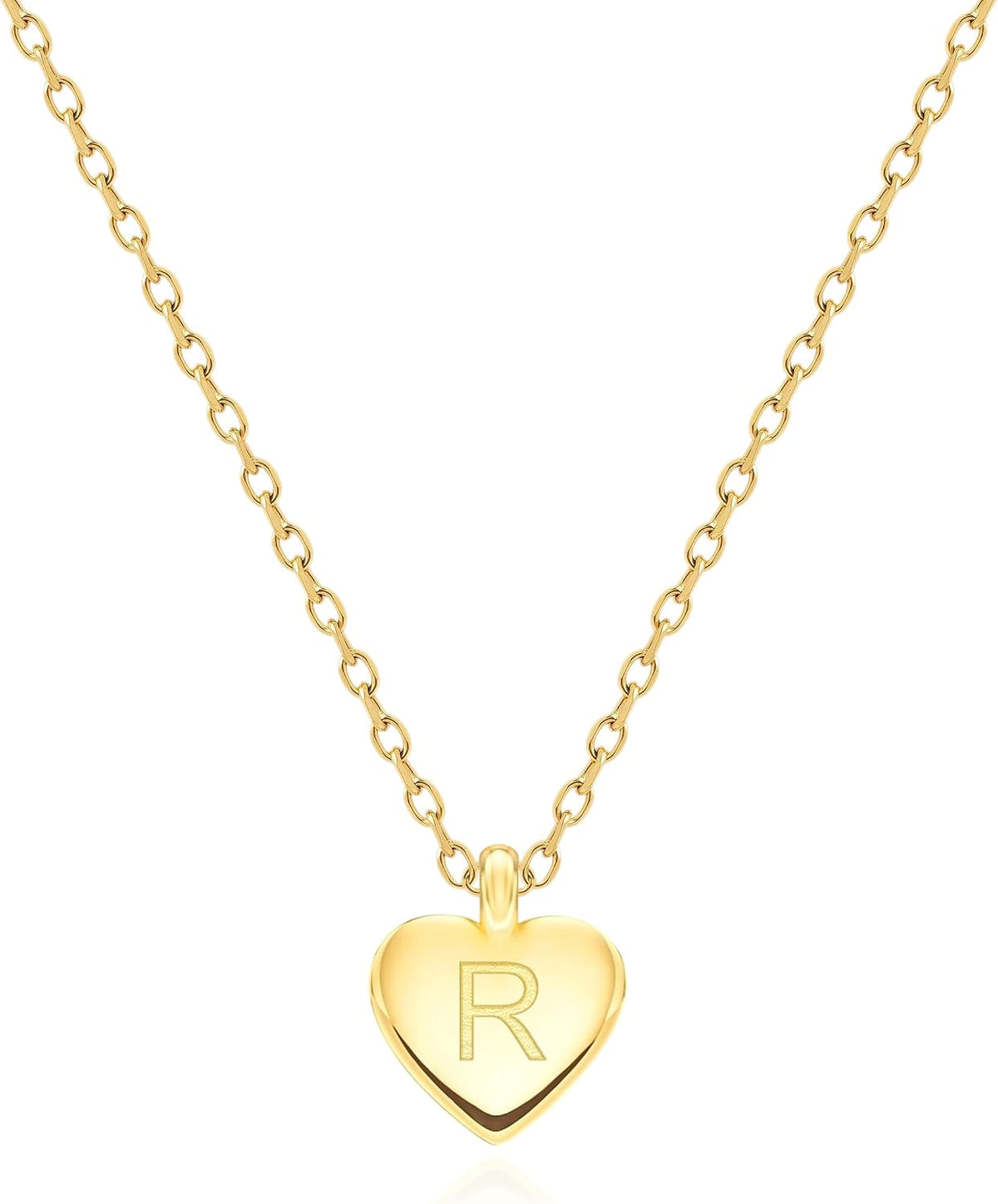 Unique Personalized Gifts for Her, Initial Necklaces for Women, Letter Double Side Engraved Disc/Heart Pendant Necklace, Minimalism Style Jewelry for Everyday Wear - Image 15