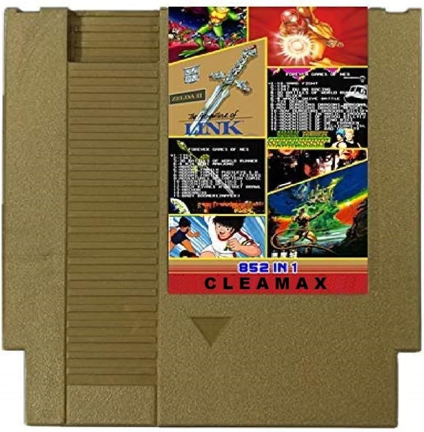 Narostep 852 in 1 Super Cartridge front view for NES consoles